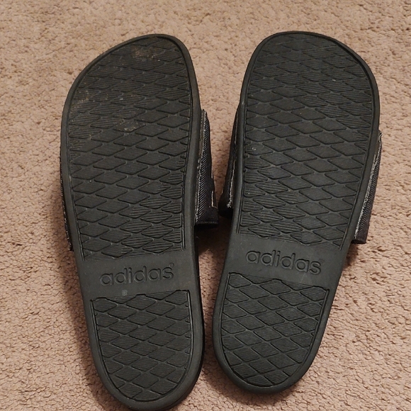 Adidas Denim Slide Sandals with Striped Design main image 5